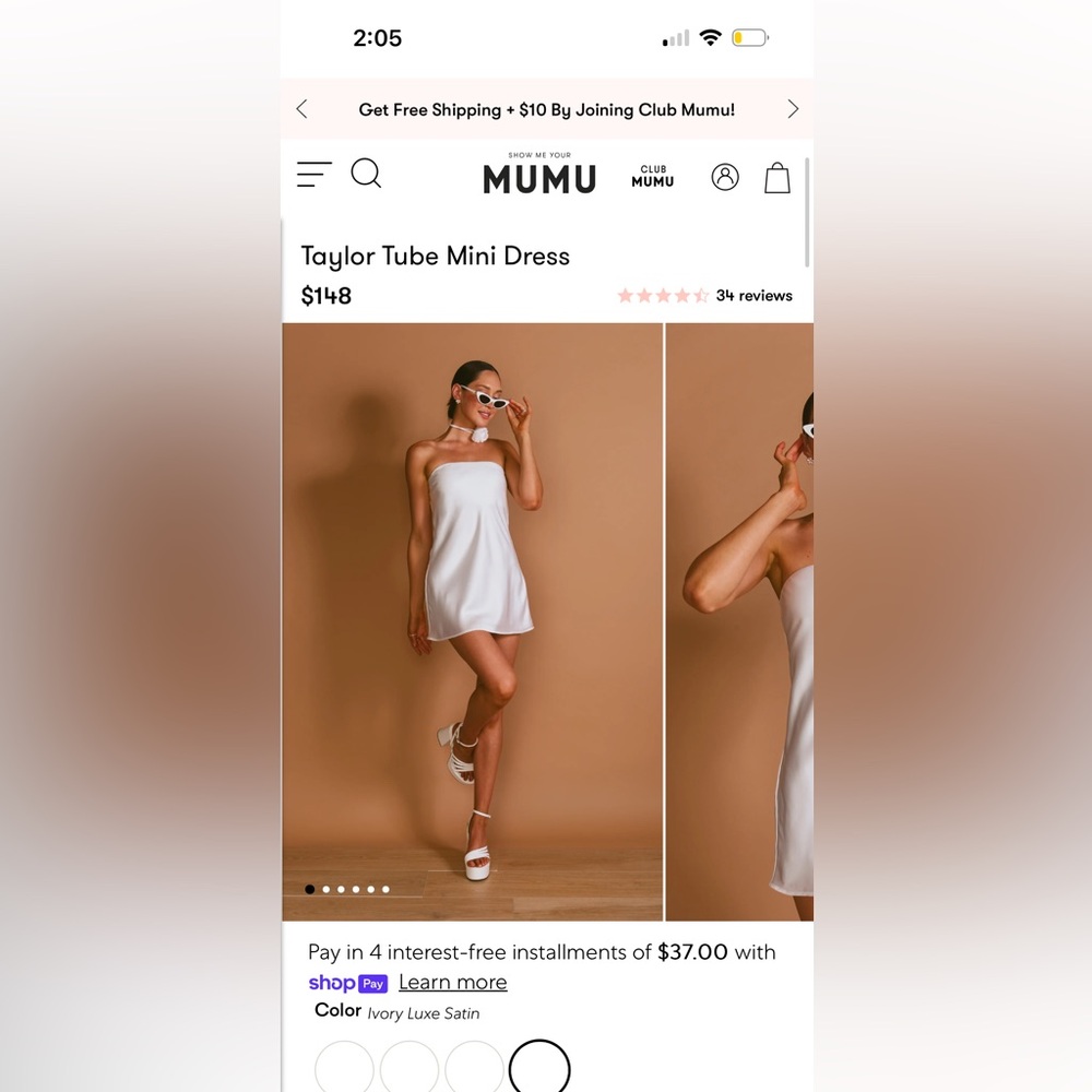 Show Me Your Mumu Tube Dress